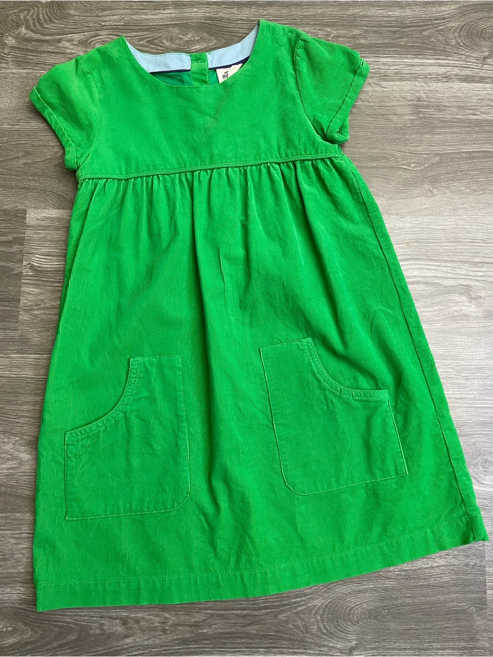 Mini Boden Green Corduroy Cotton Girls’ Dress Size 9-10